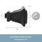 Kenney Mfg Kenney Seville 5/8" Standard Decorative Window Curtain Rod, 28-48", Matte Black KN75795NP - alternate 4